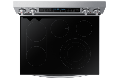 30" Samsung 6.3 cu.ft. Electric Range with Air Fry and Flex Duo - NE63A6751SS