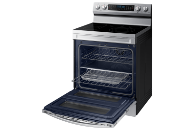 30" Samsung 6.3 cu.ft. Electric Range with Air Fry and Flex Duo - NE63A6751SS