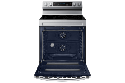 30" Samsung 6.3 cu.ft. Electric Range with Air Fry and Flex Duo - NE63A6751SS