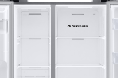 36" Samsung 21.5 Cu. Ft. side by Side Door Family Hub Refrigerator - RS22T5561SR