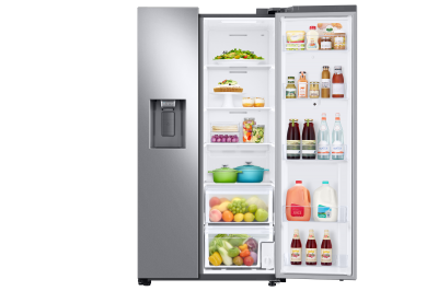 36" Samsung 21.5 Cu. Ft. side by Side Door Family Hub Refrigerator - RS22T5561SR