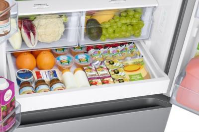 30" Samsung 22 Cu. Ft. French Door Refrigerator With Modern Design - RF22A4111SR/AA