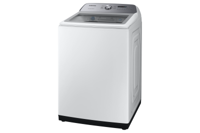 28" Samsung 5.8 Cu. Ft. Top Load Washer With Active WaterJet In White - WA50R5200AW