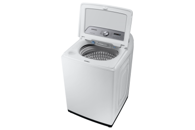 28" Samsung 5.8 Cu. Ft. Top Load Washer With Active WaterJet In White - WA50R5200AW