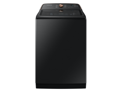 28" Samsung 6.2 Cu. Ft. Top Load Washer with Auto Dispense System in Black Stainless Steel - WA54CG7550AVA4