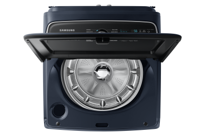 Samsung 6.1 Cu. Ft. Top Load Washer with Pet Care Solution in Navy - WA53CG7155ADA4