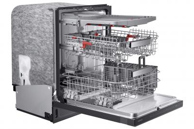 24" Samsung Built-in Undercounter Dishwasher Black Stainless Steel - DW80R9950UG