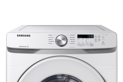 27" Samsung 7.5 Cu. Ft. Electric Dryer with Shallow Depth In White - DVE45T6005W