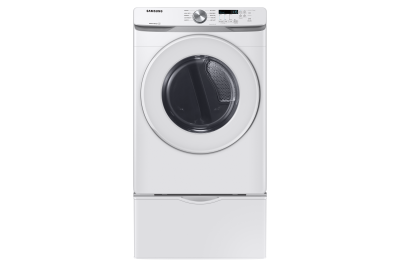 27" Samsung 7.5 Cu. Ft. Electric Dryer with Shallow Depth In White - DVE45T6005W