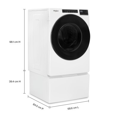 27" Whirlpool 5.8 Cu. Ft. Front Load Washer with Quick Wash Cycle - WFW6605MW