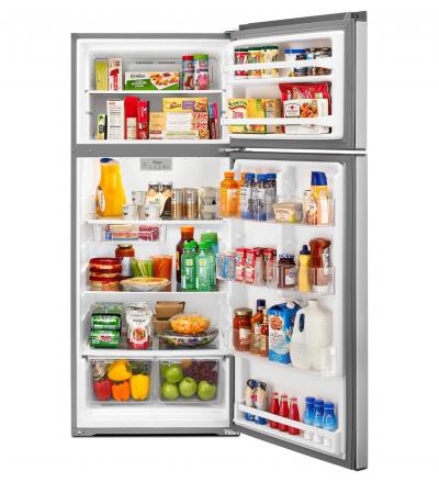 28" Whirlpool 18 Cu. Ft. Refrigerator Compatible With The EZ Connect Icemaker Kit - WRT518SZFM