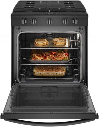 30" Whirlpool 5.8 Cu. Ft. Smart Slide-in Gas Range - WEG750H0HB