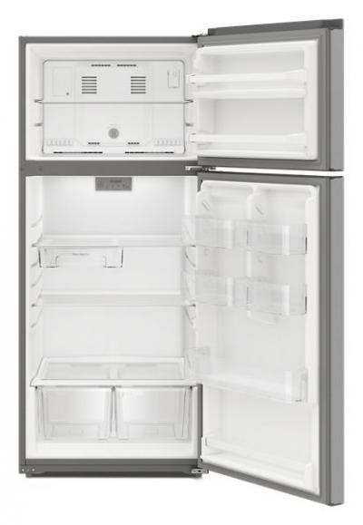 28" Whirlpool 16.6 Cu. Ft. Wide Top-Freezer Refrigerator in Stainless Steel - WRTX5028PM 