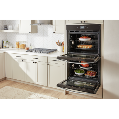 30" Whirlpool 10.0 Cu. Ft. Smart Double Wall Oven with Air Fry - WOED7030PV