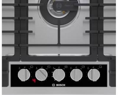 36" Bosch Benchmark Gas Cooktop With 5 Burners in Stainless Steel - NGMP658UC