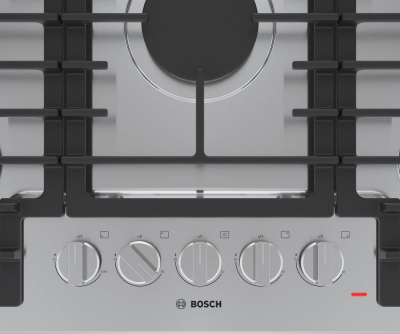 30" Bosch 500 Series Natural Gas Cooktop with Sealed Continuous Grates - NGM5058UC