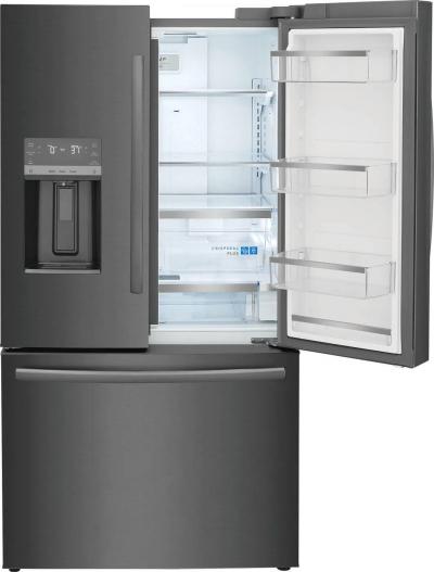 36" Frigidaire Gallery 22.6 Cu. Ft. French Door Refrigerator in Black Stainless Steel - GRFC2353AD