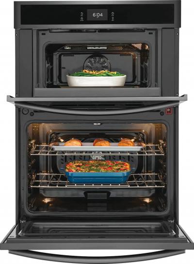 30" Frigidaire Gallery 5.3 Cu. Ft. Microwave Wall Oven in Black Stainless Steel - GCWM3067AD