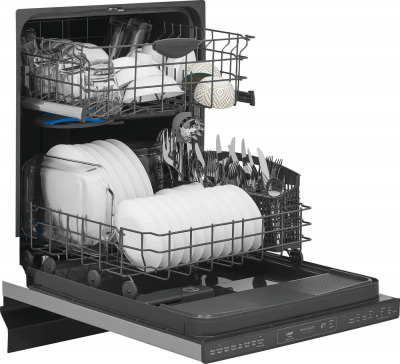 24" Frigidaire Gallery Built-In Dishwasher in Black Stainless Steel - GDPP4517AD