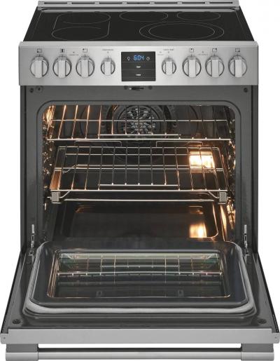 30" Frigidaire 5.4 Cu. Ft. Front Control Freestanding Air Fry Range - PCFE307CAF