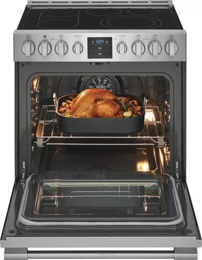 30" Frigidaire 5.4 Cu. Ft. Front Control Freestanding Air Fry Range - PCFE307CAF