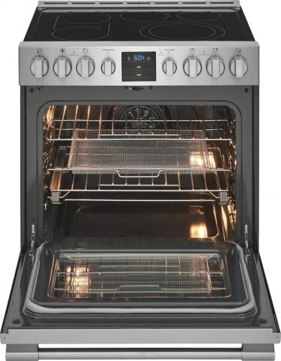 30" Frigidaire 5.4 Cu. Ft. Front Control Freestanding Air Fry Range - PCFE307CAF