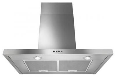 30" Whirlpool Stainless Steel Wall Mount Flat Range Hood - WVW57UC0FS Open