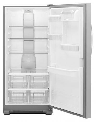 30" Whirlpool 18 Cu. Ft. SideKicks All-Refrigerator With LED Lighting - WSR57R18DM Open