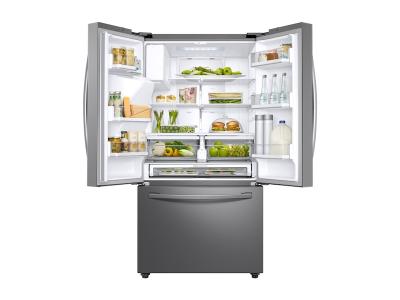 36" Samsung 22.6 Cu. Ft. 3-Door French Door Counter Depth Refrigerator - RF23R6201SR