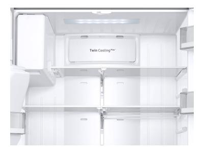 36" Samsung 22.6 Cu. Ft. 3-Door French Door Counter Depth Refrigerator - RF23R6201SR