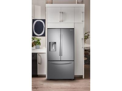 36" Samsung 22.6 Cu. Ft. 3-Door French Door Counter Depth Refrigerator - RF23R6201SR