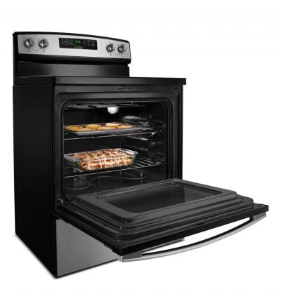 30" Amana Electric Range With Extra-Large Oven Window - YAER6303MFW