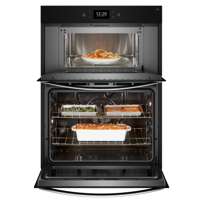 27" Whirlpool 4.3 Cu. Ft.  Combo Wall Microwave Oven with Air Fry Stainless Steel - WOEC7027PZ